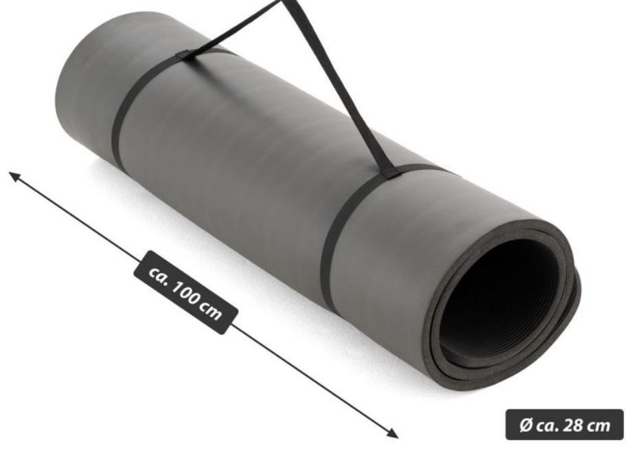 MAXXIVA Mata do jogi, szara, 190 x 100 x 1,5 cm